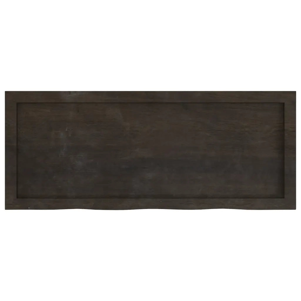 Mensola | Ripiano | Scaffale Marrone Scuro 100x40x(2-6) cm Massello Rovere Trattato