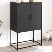 Credenza Nera 68,5x38,5x107 cm in Acciaio 846506