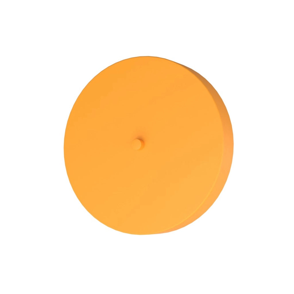Lampada a parete Nemo in acciaio arancione opaco