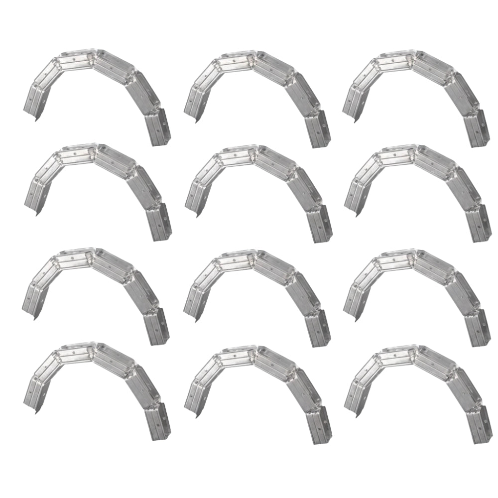 Set guide profilo in lamiera zincata per strutture curve e design innovativo *** pezzi 12, misure 30 x 75 x 30 mm, co...
