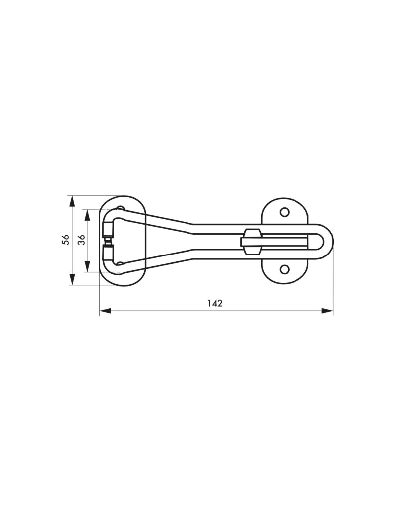 Limitatore di apertura per porta in acciaio inox – THIRARD