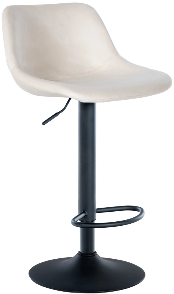 Sgabello Loft crema,Velluto