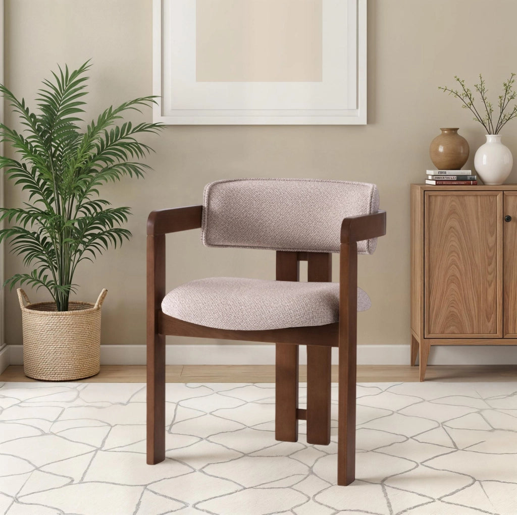Sedia in legno "Cozy" - 44 x 57 x 76 cm - Crema noce