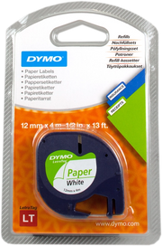 DYMO 12mm LetraTAG Paper tape nastro per etichettatrice