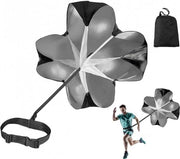 Paracadute da corsa - Paracadute di resistenza - Inclusa tasca portatile - Paracadute fitness - Allenamento di potenza - Apparecchiatura di resistenza sportiva - Paracadute da sprint