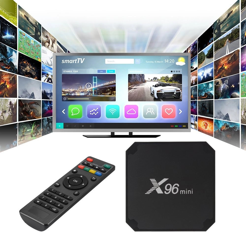 Trade Shop - X96 Mini Android Box 7.1 Quad-core S905w 2gb 16gb 4k Smart Tv Wifi Media Player -