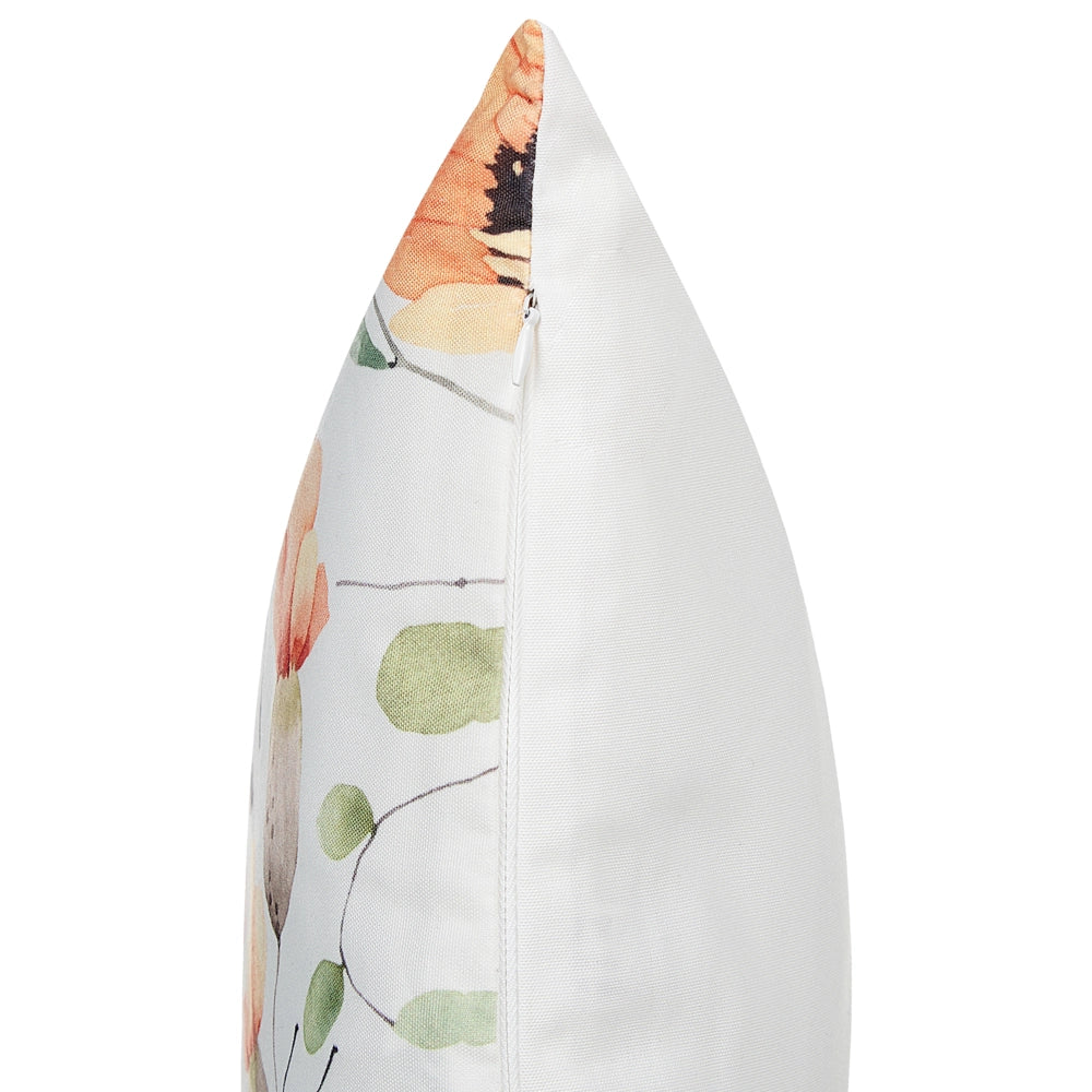 Set di 2 cuscini da giardino per esterni  tessuto di poliestere multicolore con motivo floreale 40 x 60 cm esterno giardino