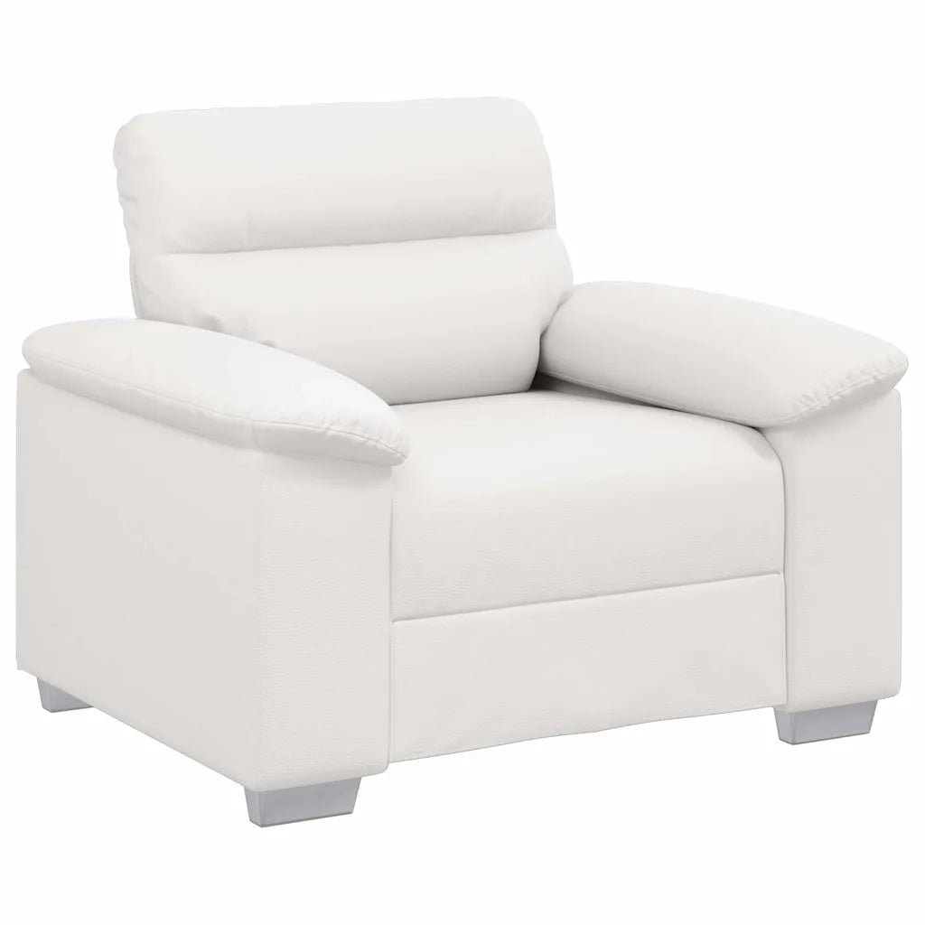 Divano Sedia-Poltrona Bianca 100x81x84 cm in Similpelle