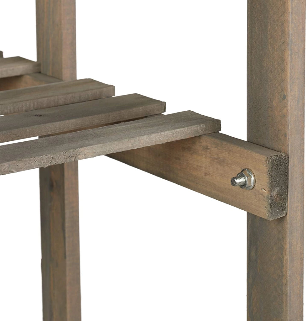 Scaffale in legno con scala per piante e fiori 5 livelli uso interno 13_0001004