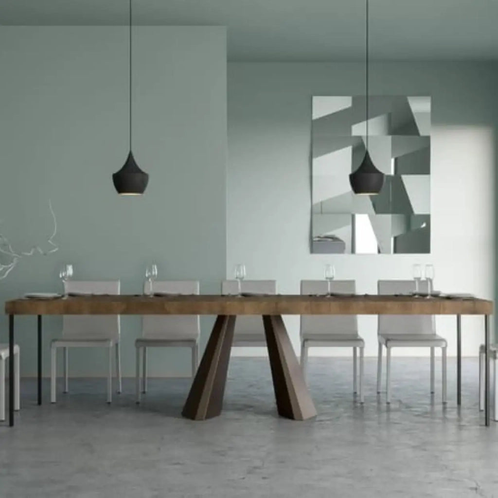 Consolle allungabile 90x40/300 cm Diamante Premium noce telaio orso