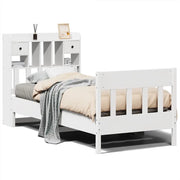 Letto singolo | Letto per adulti | Letto senza Materasso Bianco 90x190 cm in Legno Massello Pino