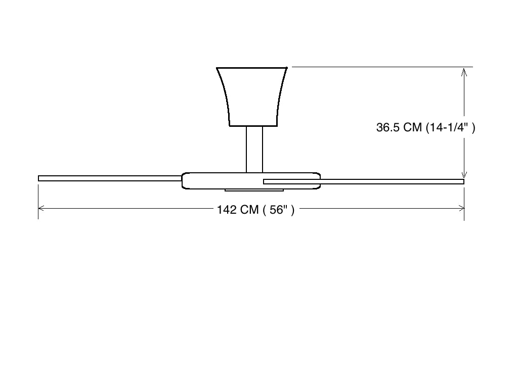 Vam Ventilatore da soffitto alluminio naturale 142 cm a risparmio energetico pale di gomma 142 cm telecomando 6 velocitÃ