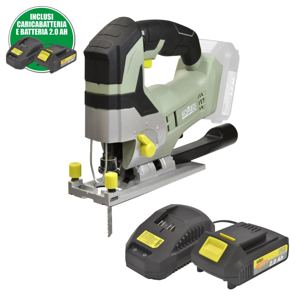 SEGHETTO ALTERNATIVO KOMBO PRO + BATTERIA LI-ON 2.0Ah E CARICABATTERIA