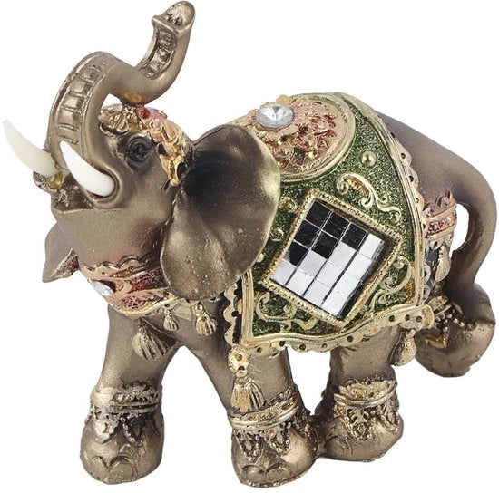 Decorazione per la Sala da Pranzo - Statua di Elefante Fortunato - Decorazione per la Casa - Decorazione Feng Shui - Scultura in Legno - Qualità Professionale - Materiali di Alta Qualità