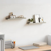 Mensole da Parete 2 pz Grigio Cemento 40x9x3 cm cod mxl 78221