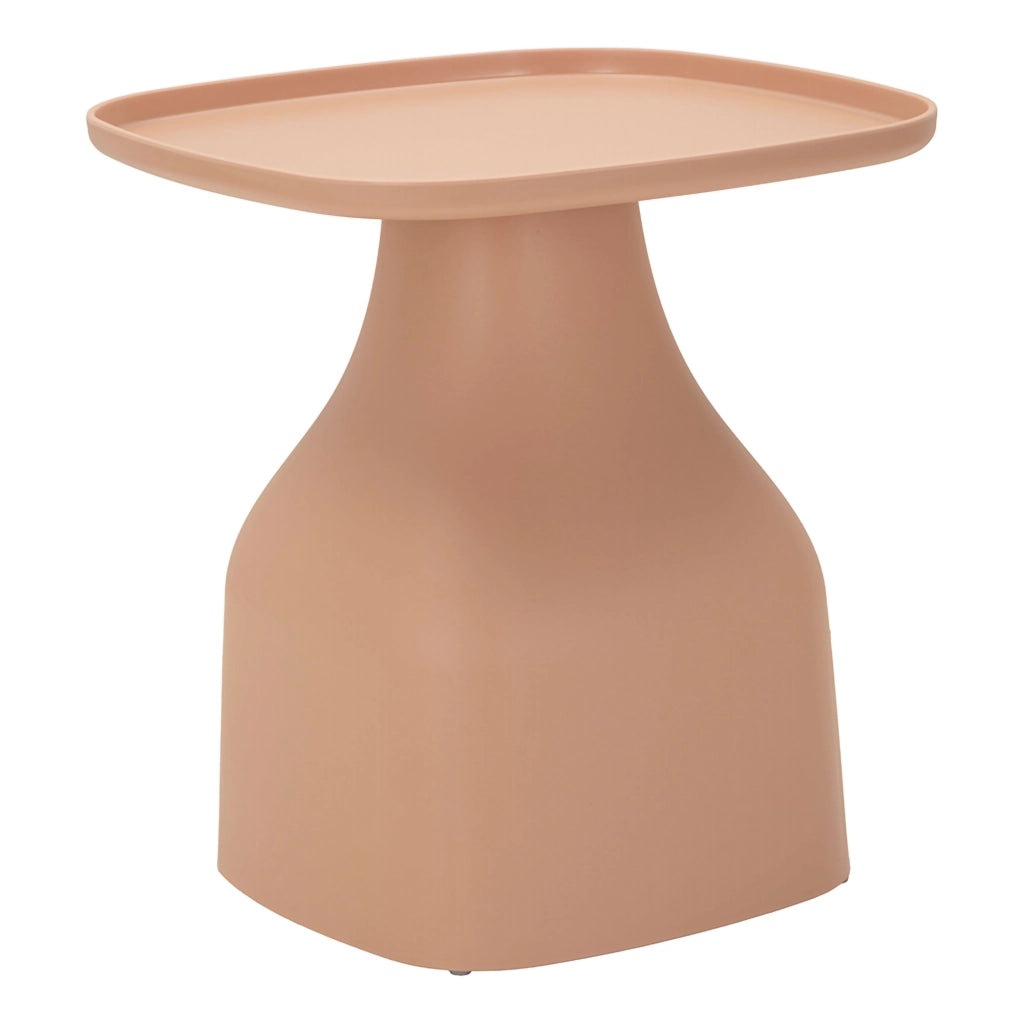 Matata, Tavolino da Salotto Adatto per Indoor/outdoor Angoli Arrotondati, 48x48x50h cm Rosa
