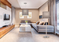 Lampada a Sospensione da Interno  E27 in Metallo Nickel Opaco