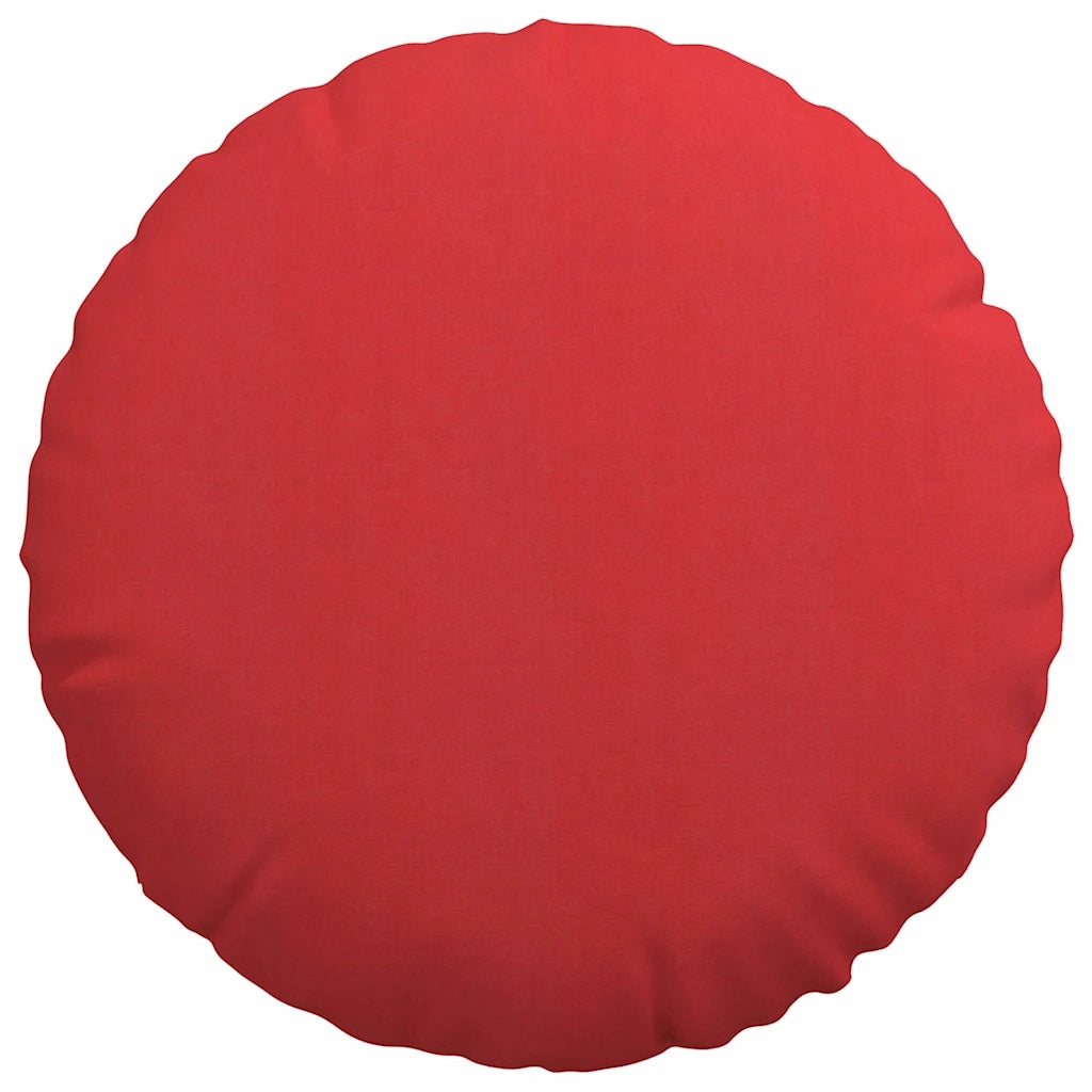 Cuscini per Seduta 2 pcs Rosso Ø60 x 21 cm Tessuto