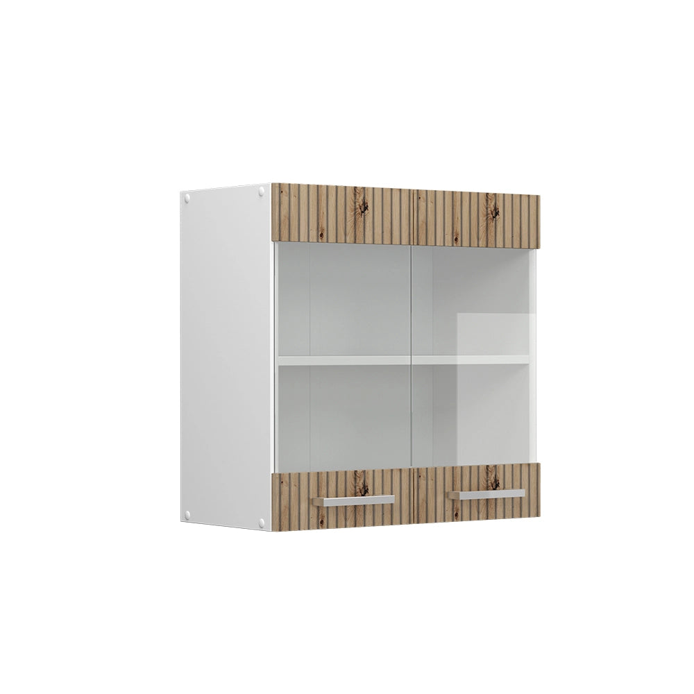 Vicco Mobile da cucina in vetro Rovere artigianale 60 cm