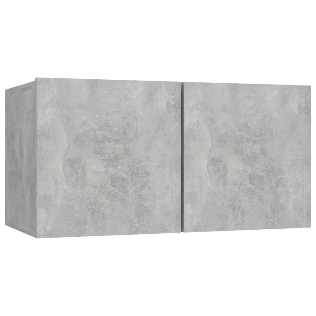 Set Porta TV 6 pz Grigio Cemento in Truciolato  cod mxl 64438