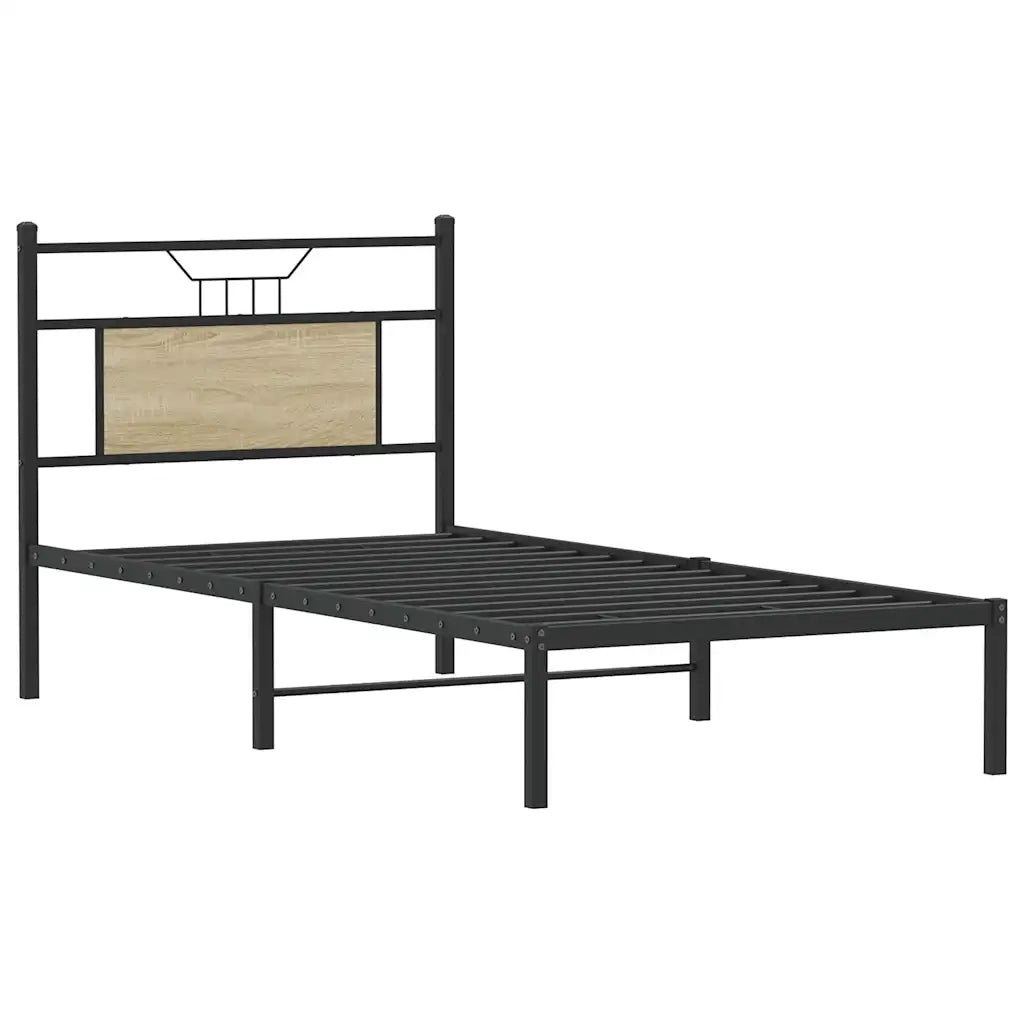vidaXL Giroletto senza Materasso Rovere Sonoma 90x190 cm in Truciolato