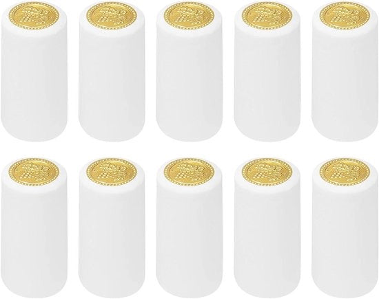 Capsule di espansione per bottiglie di vino, capsule espandibili in forma di uva, bianche, 30 x 60 mm, 100 pezzi, adatti per cantina e cucina a casa