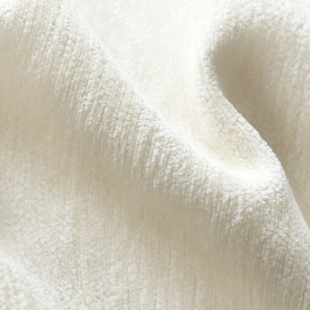 DIVANO ANGOLARE a L 300x200x68 cm Tessuto Bianco