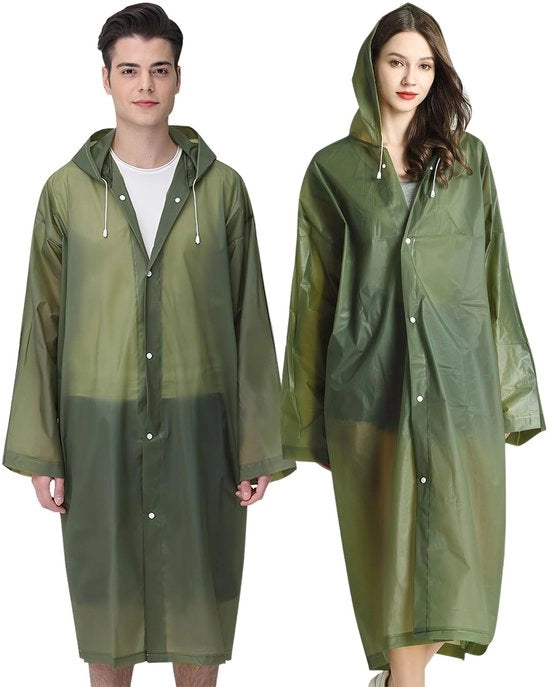 Poncho Acquapazza - Ripiegabile - Leggero - Sostenibile - Riusabile - Adatto per Escursioni a Piedi e Ciclismo