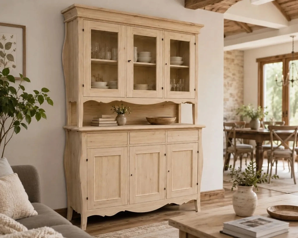 Cristalliera sagomata 3 ante 3 cassetti grezzo 151x50x214 (3088+3089) - Mobili 2G