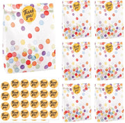 Confezioni di regalo in cartone 30 pezzi - Sacchetti di carta 19 x 13 x 3,5 cm - Con 40 adesivi - Adatti per compleanni dei bambini - Riciclabili - Punti rotondi - Confezioni di regalo