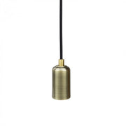 Lampada sospesa retro 1xE27 ottone nero Eco Light