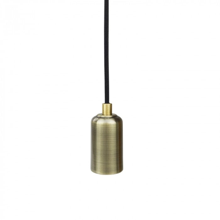 Lampada sospesa retro 1xE27 ottone nero Eco Light