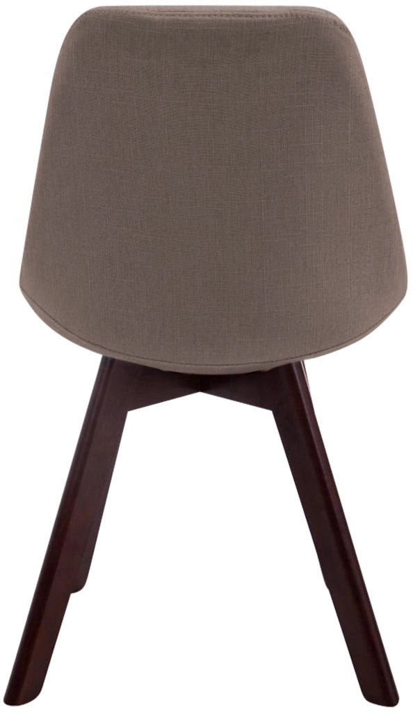 Sedia Borneo Tessuto V2 Tortora,noce