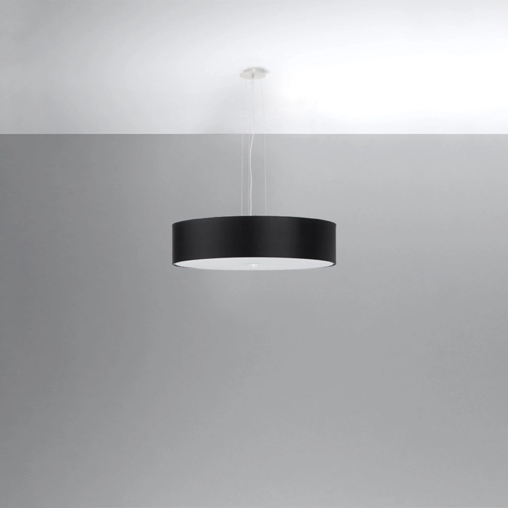 Lampada a sospensione GRADUS Pure Lume nera Ø50 5xE27