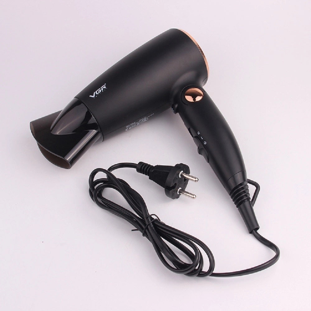 Trade Shop - Asciugacapelli Phon Professionale Pieghevole Portatile 1600 W 2 Velocità V-439 -