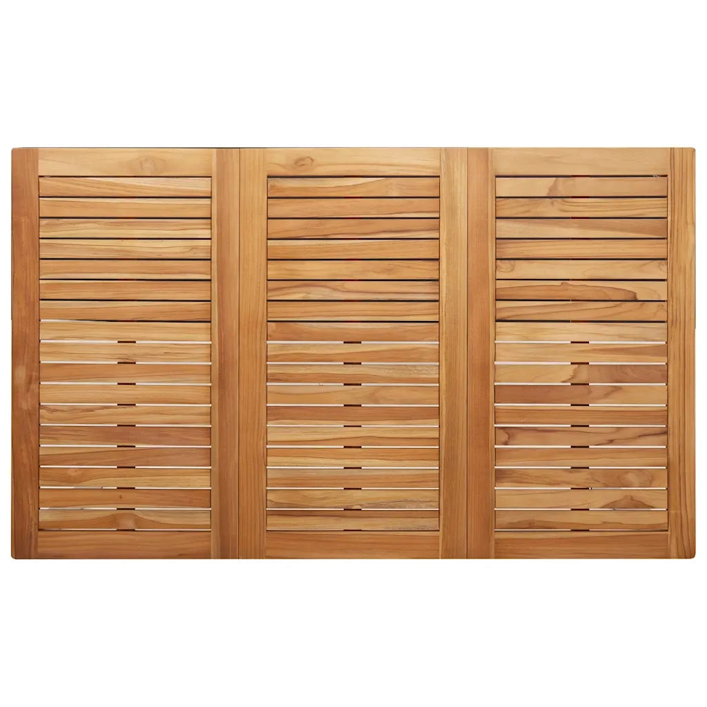 Set da Pranzo per Giardino 5 pcs Marrone Legno di teak solido 3334823