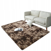 Tappeto shaggy morbido marrone 120x170 cm