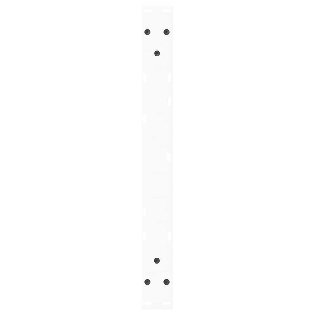 Set di 2 gambe per tavolino a V 50 x 30-31,3 cm con fori preforati e piedini regolabili in acciaio bianco 02_0056825