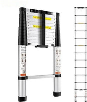Ladder a scorrimento - Scala telescopica - 3,2m - 170 kg di carico - Ladder estensibile - Facile da trasportare