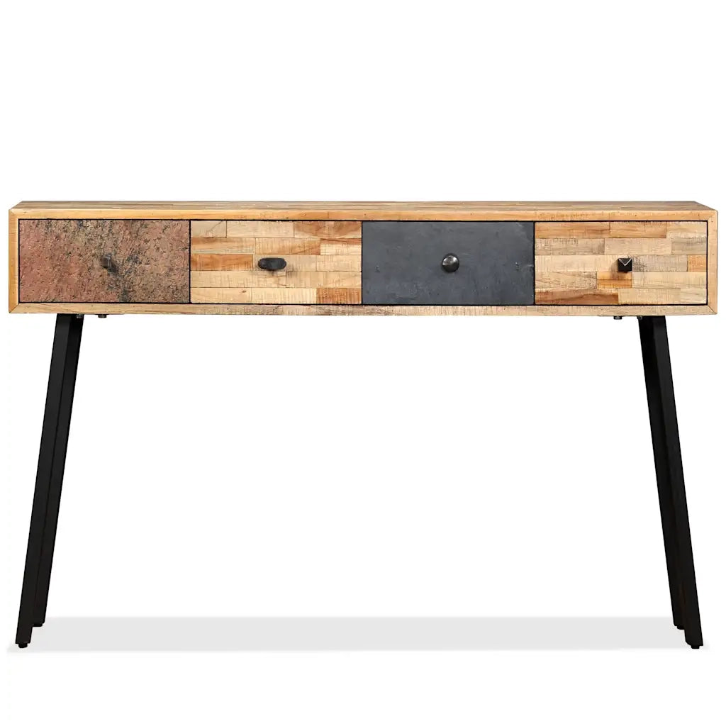 Tavolo Consolle in Legno Massello di Teak 120x30x76 cm 245403