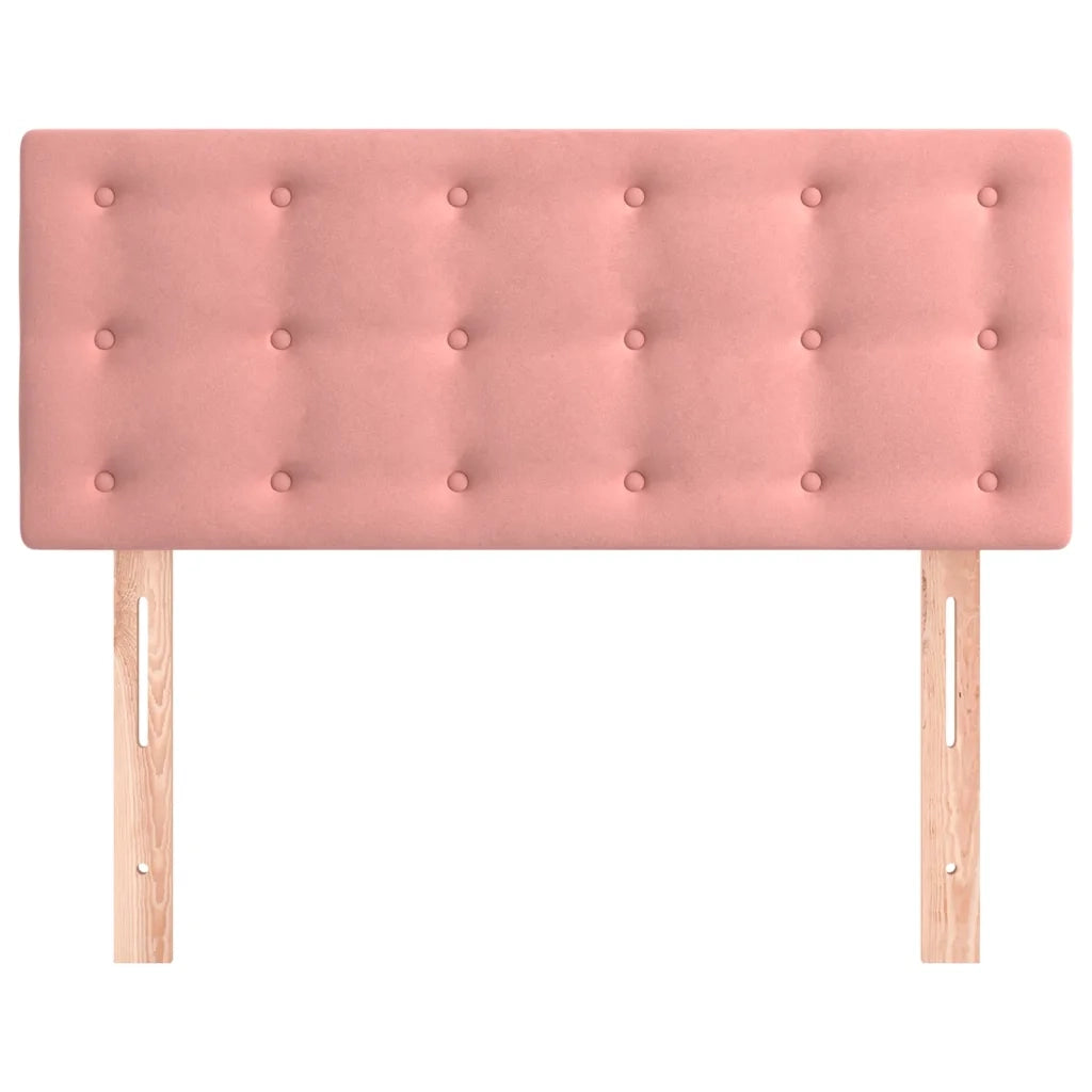 Testiera | Testata Rosa 100x5x78/88 cm in Velluto