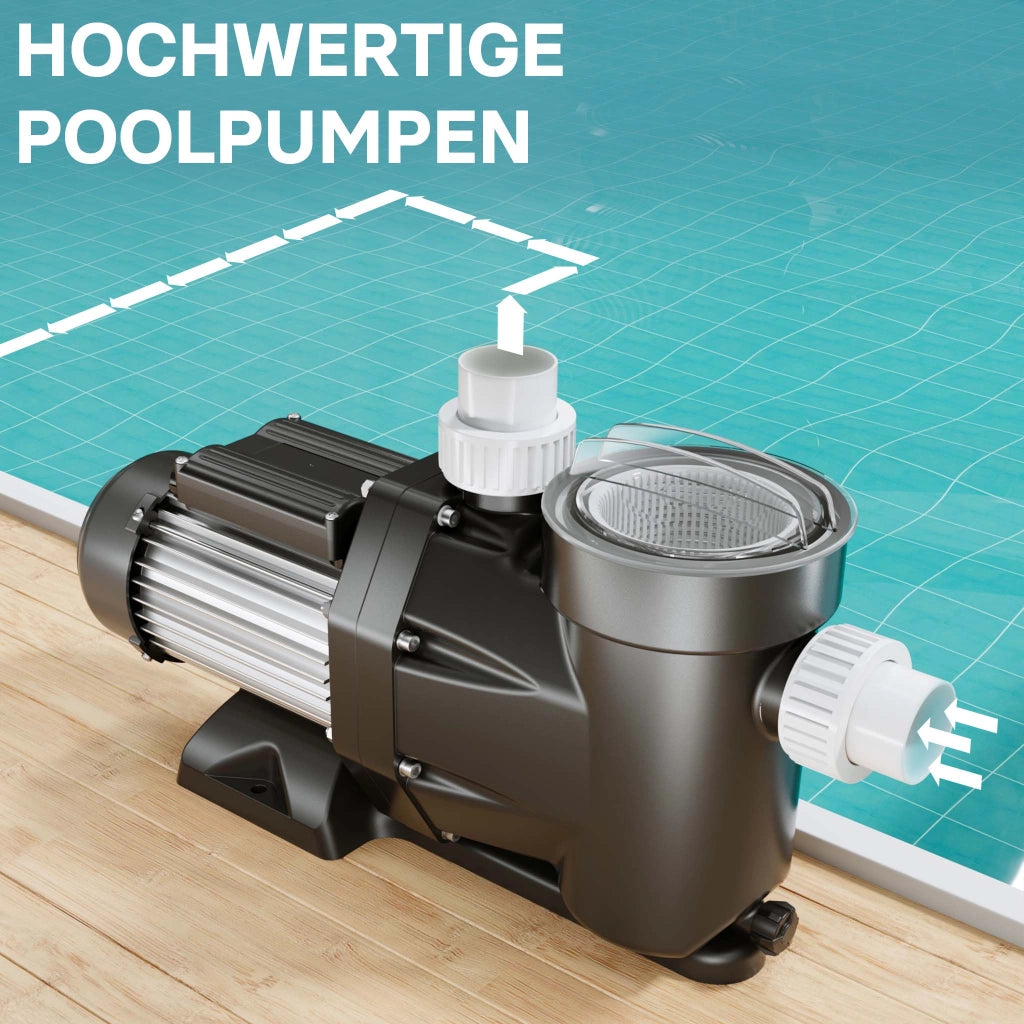 Pompa piscina per ricircolo e filtraggio 19200 l/h 750 W Pompa di circolazione