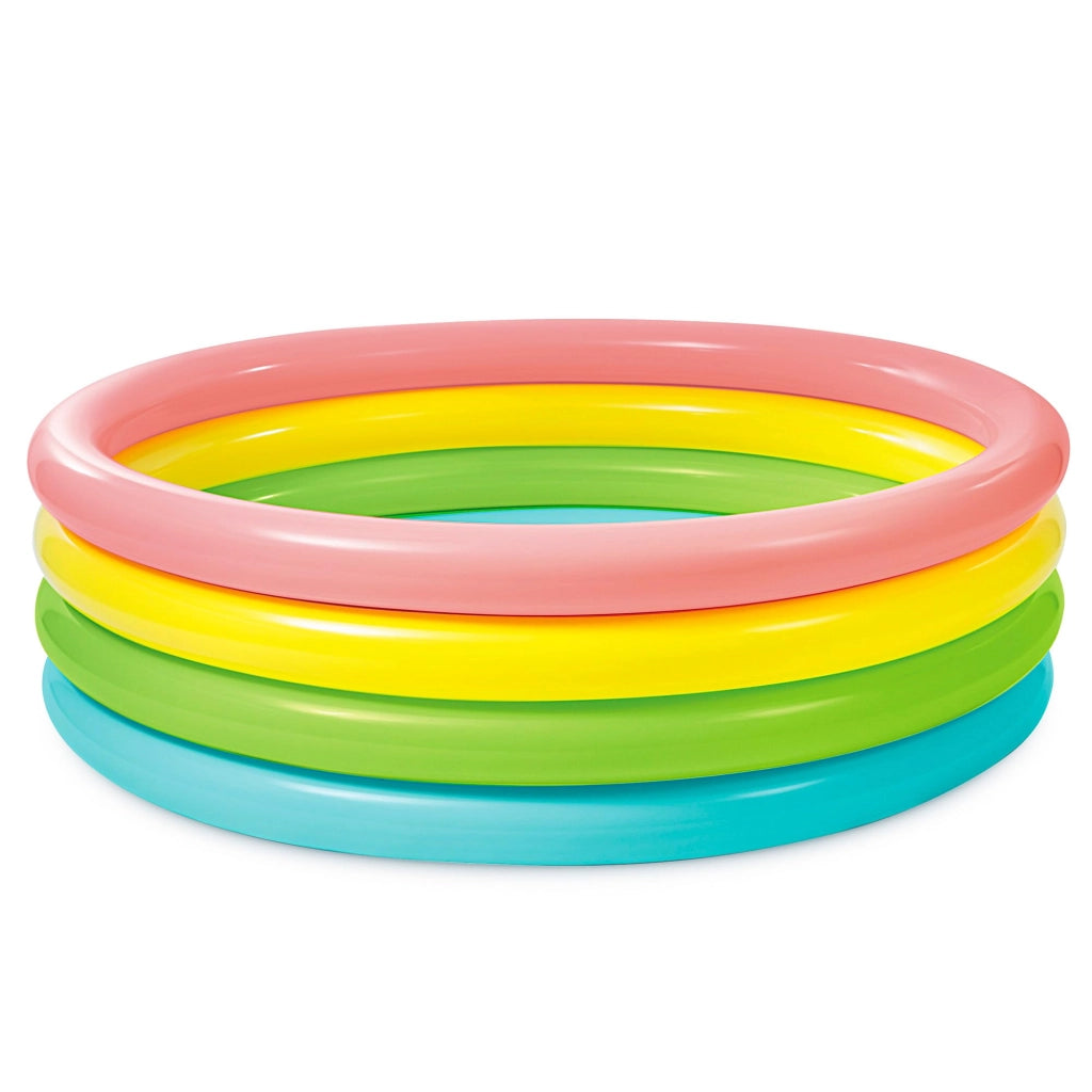 Piscina Gonfiabile Tonda 4 Anelli +3 Anni Ø 168 mm CMX46H. Peso 2,6 kg