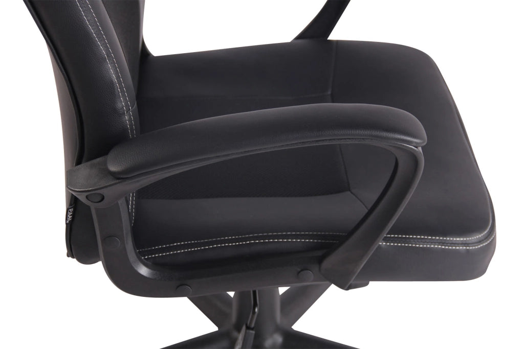 Sedia Gaming Elbing In Similpelle nero/nero