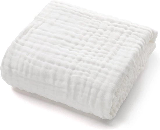 Deken biologico in cotone per neonati e bambini piccoli - 43"x43" - 6 strati invernale deken