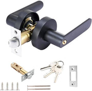 Chiusura a viti con maniglia di rotazione - Chiusura per porta interna - Chiusura con chiave - Chiusura per camera da letto - Blocco di serratura - Lega di alluminio