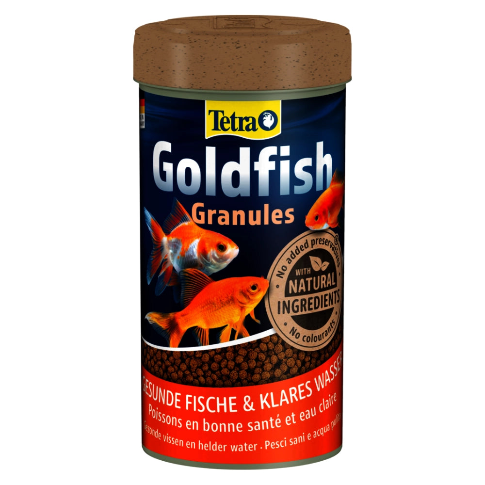 Tetra Goldfish Granules - Mangime in granuli galleggianti per pesci rossi e altri pesci d'acqua fredda Formato: 100 ml