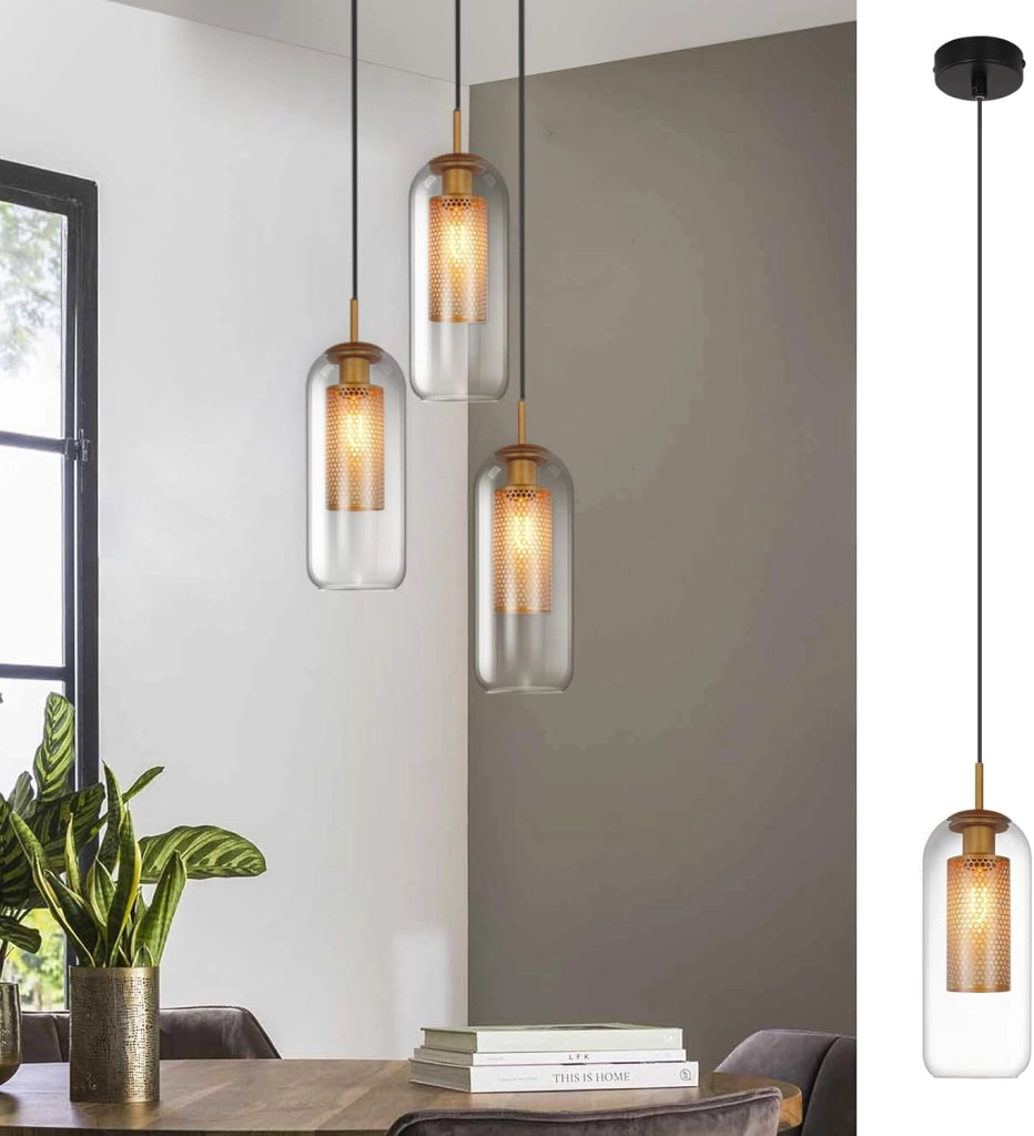 Lampada a sospensione ZMH vintage 1 fiamma Lampada a sospensione nera Lampada a sospensione Altezza regolabile E27