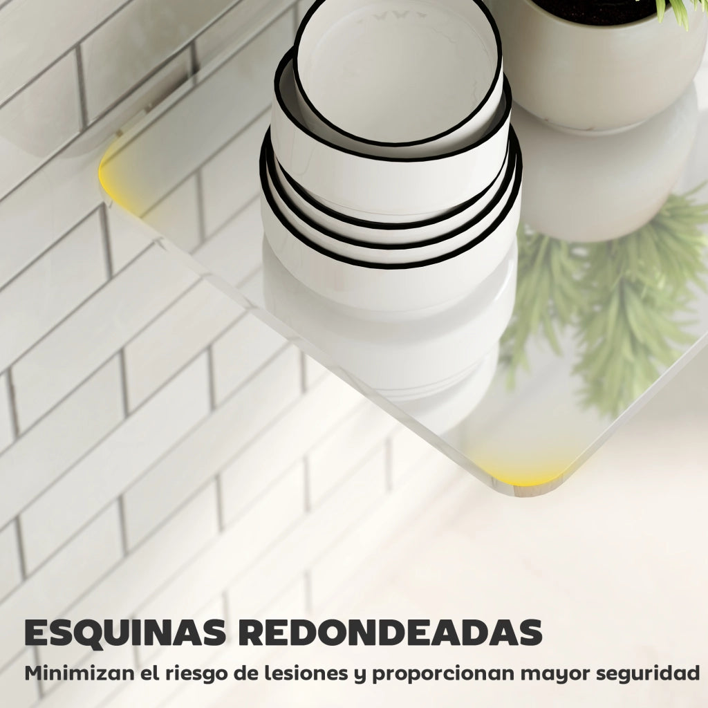 Tavolino pieghevole a muro ¨C zephmum ¨C 80x40x16,5cm 60x30x11,5cm bianco brillo