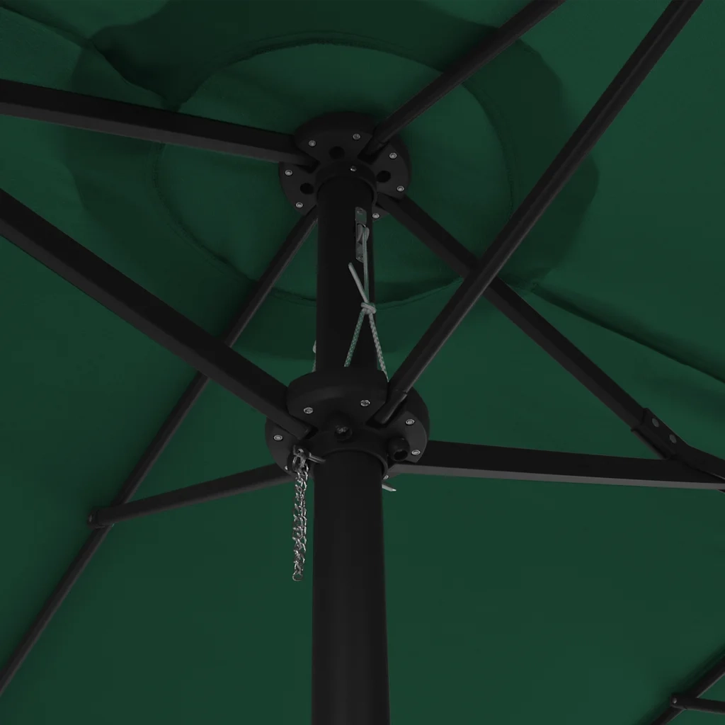 Ombrello | Parasolne da Esterni con Palo in Alluminio 460x270 cm Verde
